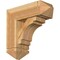 Ekena Millwork Merced Arts and Crafts Rough Sawn Bracket w/ Offset Brace, Western Red Cedar, 8"W x 22"D x 22"H BKT0806X22X22MRC03RWR - alternate 1